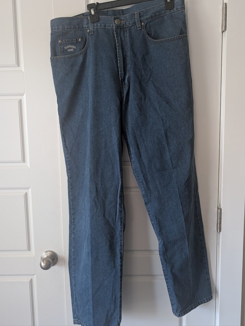 Faconnable Men's Dark Blue Straight Jeans SZ 38R